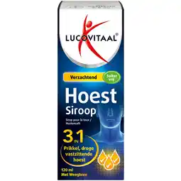 Albert Heijn Lucovitaal Hoest siroop 3in1 aanbieding