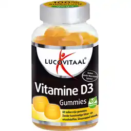 Albert Heijn Lucovitaal Vitamine D3 gummies sinaasappelsmaak aanbieding
