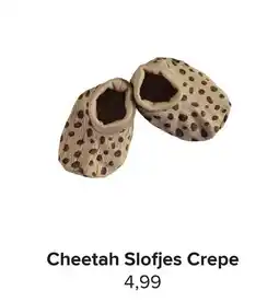 Baby-Dump Cheetah Slofjes Crepe aanbieding