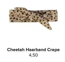 Baby-Dump Cheetah Haarband Crepe aanbieding