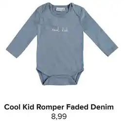 Baby-Dump Cool Kid Romper Faded Denim aanbieding