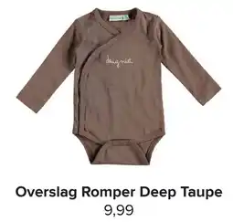 Baby-Dump Overslag Romper Deep Taupe aanbieding