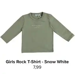 Baby-Dump Girls Rock T-Shirt - Snow White aanbieding