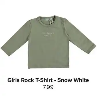 Baby-Dump Girls Rock T-Shirt - Snow White aanbieding