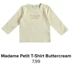 Baby-Dump Madame Petit T-Shirt Buttercream aanbieding