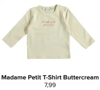 Baby-Dump Madame Petit T-Shirt Buttercream aanbieding