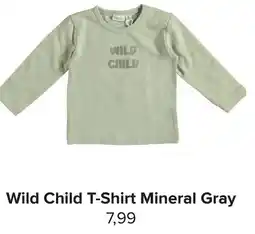 Baby-Dump Wild Child T-Shirt Mineral Gray aanbieding