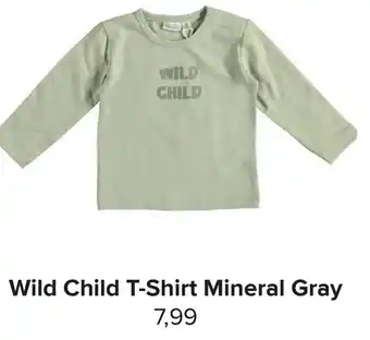 Baby-Dump Wild Child T-Shirt Mineral Gray aanbieding