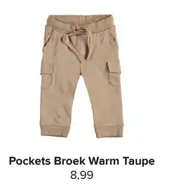 Baby-Dump Pockets Broek Warm Taup aanbieding
