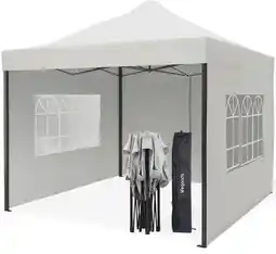 ANWB Lifegoods Partytent met Zijwanden 3x3 m Grijs XXL aanbieding
