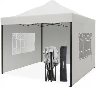 ANWB Lifegoods Partytent met Zijwanden 3x3 m Grijs XXL aanbieding