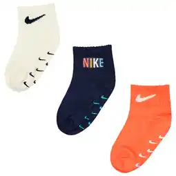Foot Locker Nike Kids Ankle No Slip 3 Pack Sokken Unisex - Geel - Maat 1 - 2 YEARS aanbieding
