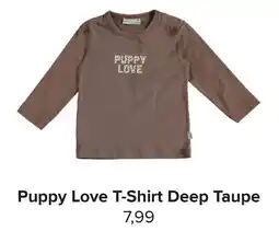 Baby-Dump Puppy Love T-Shirt Deep Taupe aanbieding