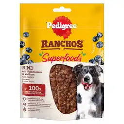 Zooplus Voordeelpakket: 7x 70g Pedigree Ranchos Superfoods Rund hondensnacks aanbieding