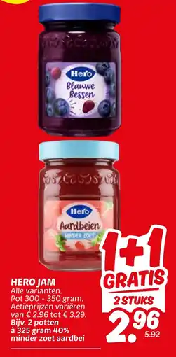 Dekamarkt Hero jam aanbieding