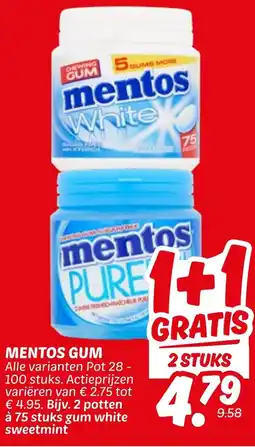Dekamarkt Mentos gum aanbieding