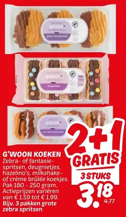 Dekamarkt G'woon koeken aanbieding