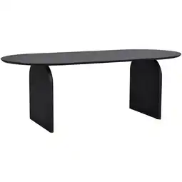 Leen Bakker Eetkamertafel Bella - mokka - 75x220x100 cm aanbieding