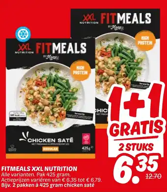 Dekamarkt Fitmeals xxl nutrition aanbieding