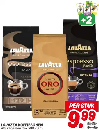 Dekamarkt Lavazza koffiebonen aanbieding