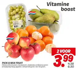 Dekamarkt Pick & mix fruit aanbieding