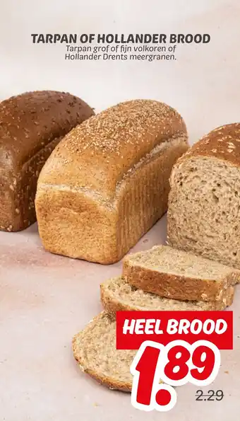 Dekamarkt Tarpan of hollander brood aanbieding
