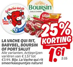 Dekamarkt La vache qui rit, babybel, boursin of port salut aanbieding
