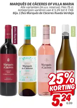 Dekamarkt Marqués de cáceres of villa maria aanbieding