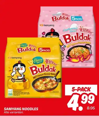 Dekamarkt Samyang noodles aanbieding