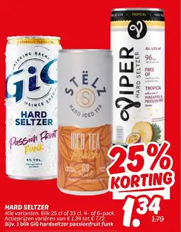 Dekamarkt Hard seltzer aanbieding