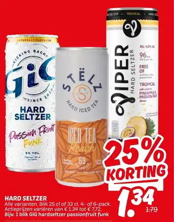 Dekamarkt Hard seltzer aanbieding