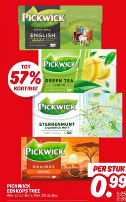 Dekamarkt Pickwick eenkops thee aanbieding
