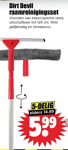 Dirk Dirt Devil raamreinigingsset aanbieding