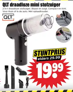 Dirk QLT draadloze mini stofzuiger aanbieding