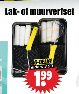 Dirk Lak of muurverfset aanbieding