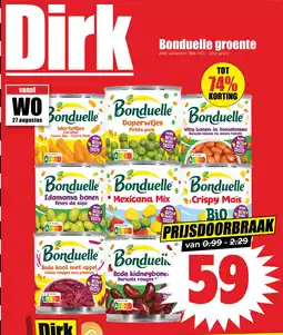Dirk Bonduelle groente aanbieding