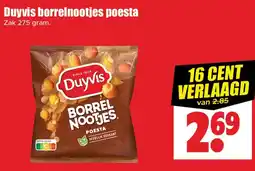 Dirk Duyvis borrelnootjes poesta aanbieding