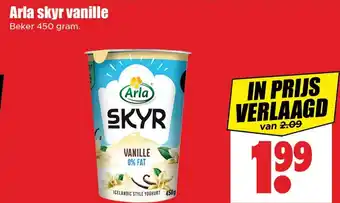 Dirk Arla skyr vanille aanbieding