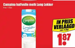 Dirk Campina halfvolle melk Lang Lekker aanbieding