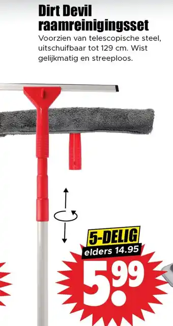 Dirk Dirt Devil raamreinigingsset aanbieding