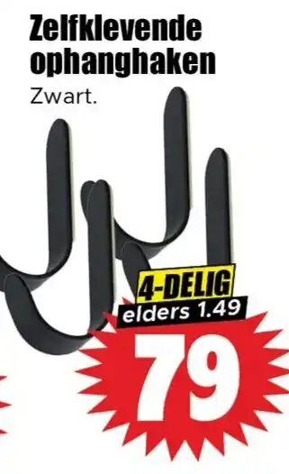 Dirk Zelfklevende ophanghaken aanbieding