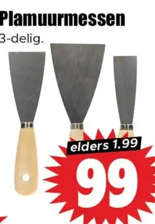 Dirk Plamuurmessen aanbieding