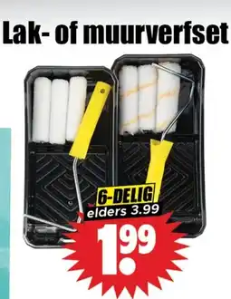 Dirk Lak of muurverfset aanbieding