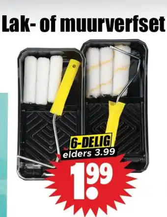 Dirk Lak of muurverfset aanbieding