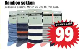 Dirk Bamboe sokken aanbieding