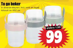 Dirk To go beker aanbieding