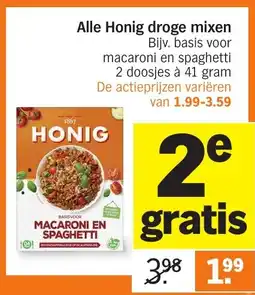 Albert Heijn Alle Honig droge mixen aanbieding