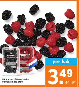Albert Heijn AH Bramen of Nederlandse frambozen aanbieding