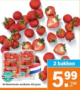 Albert Heijn AH Nederlandse aardbeien aanbieding