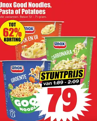 Dirk Unox Good Noodles, Pasta of Potatoes aanbieding